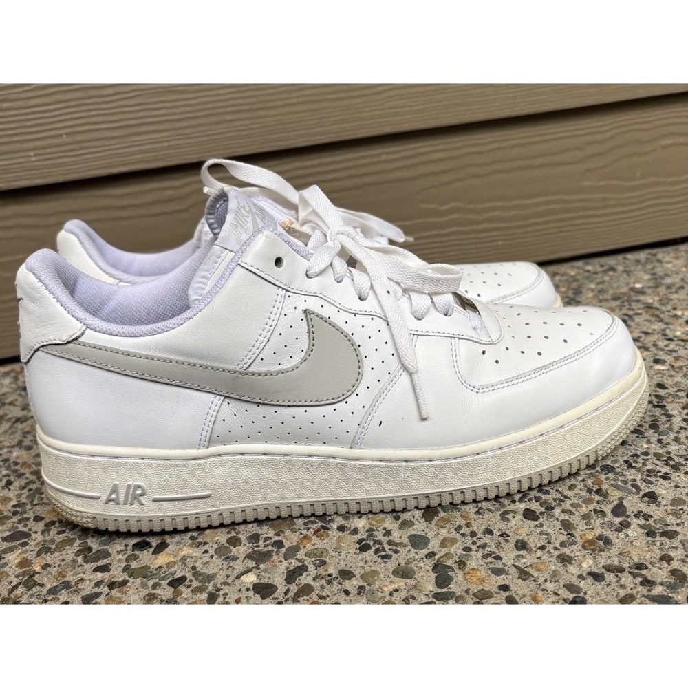 Nike Men's Air Force 1 Low White/Grey-- Size 10.5